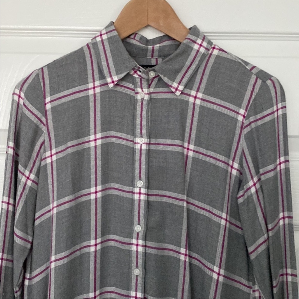 NWOT Banana Republic Dillion Classic Fit Flannel Shirt XS - Picture 6 of 11